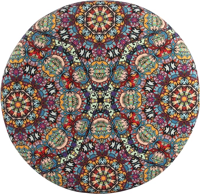 Sigmat Memory Foam Seat Cushion Anti-Slip Soft Round Stool Cushion Chair Pad 13 Inch Graphic