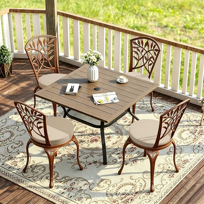 Tromlycs Round Chair Seat Cushions for Circle Bistro Stool Chairs Pads Pillow Large Indoor Circular Non Slip Foam Cushion 18 inch Beige Set of 2