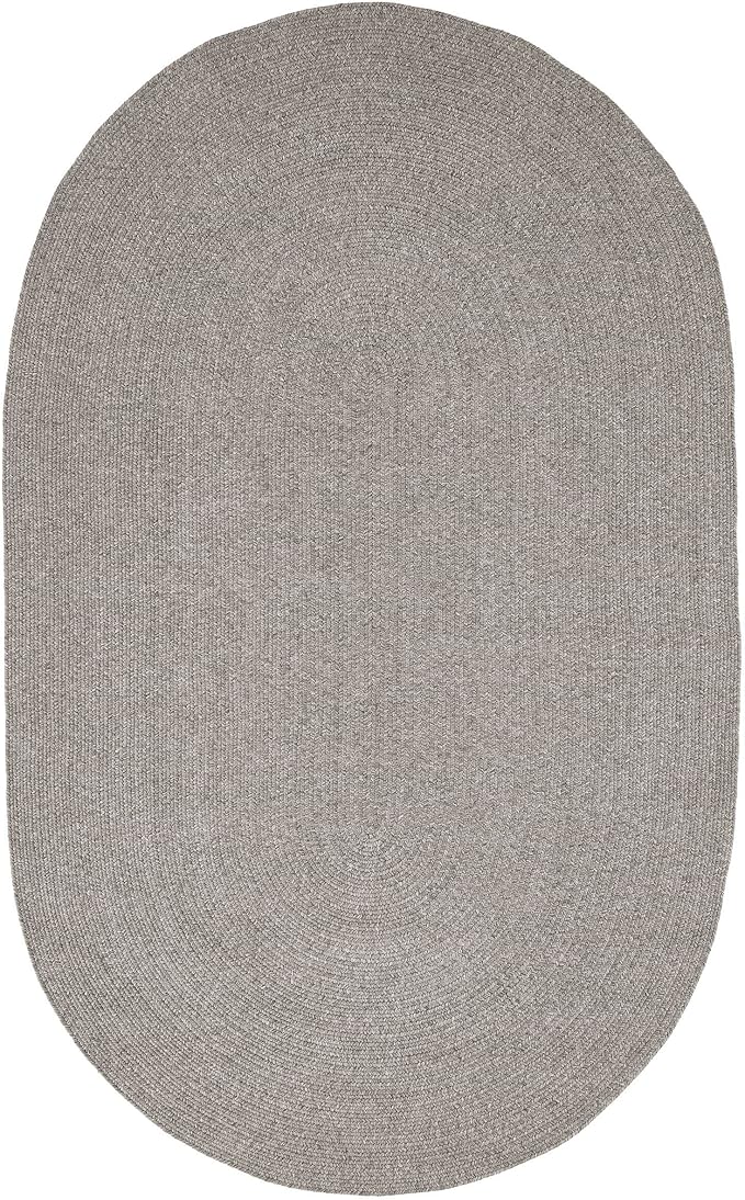 Superior Indoor/Outdoor Area Rug, Reversible Braided Floor Decor for Living Room, Kitchen, Patio, Front Porch, Modern Boho Farmhouse Rugs, Hardwood, Bedroom Accessories, 5' x 8', Canvas