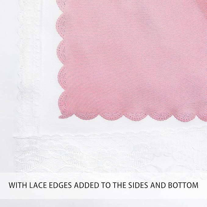 XiDi Pink Curtains for Girls Bedroom 54 Inches Long 2 Panels Blackout Double Layer Curtains with Sheer Overlay for Kids Princess Nursery Room Star Cut Out Home Decor Grommet Window Drapes W52 X L54