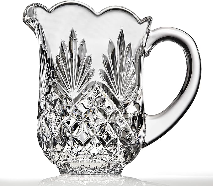 Godinger Pitcher and Glasses Drink Bar Set - Includes Pitcher Carafe and 4 Old Fashioned Glasses, Dublin Collection