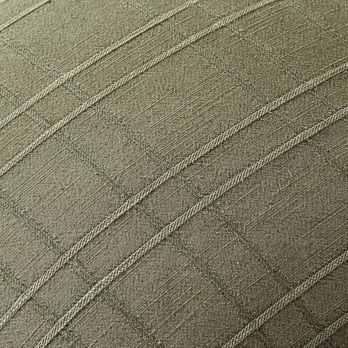 MIULEE Decorative Linen Check Throw Pillow Covers Neutral Farmhouse Vintage Spring Pillow Covers 18x18 Set of 2 Boho Modern Home Decor for Sofa Couch Bedroom Cushion Sage Green