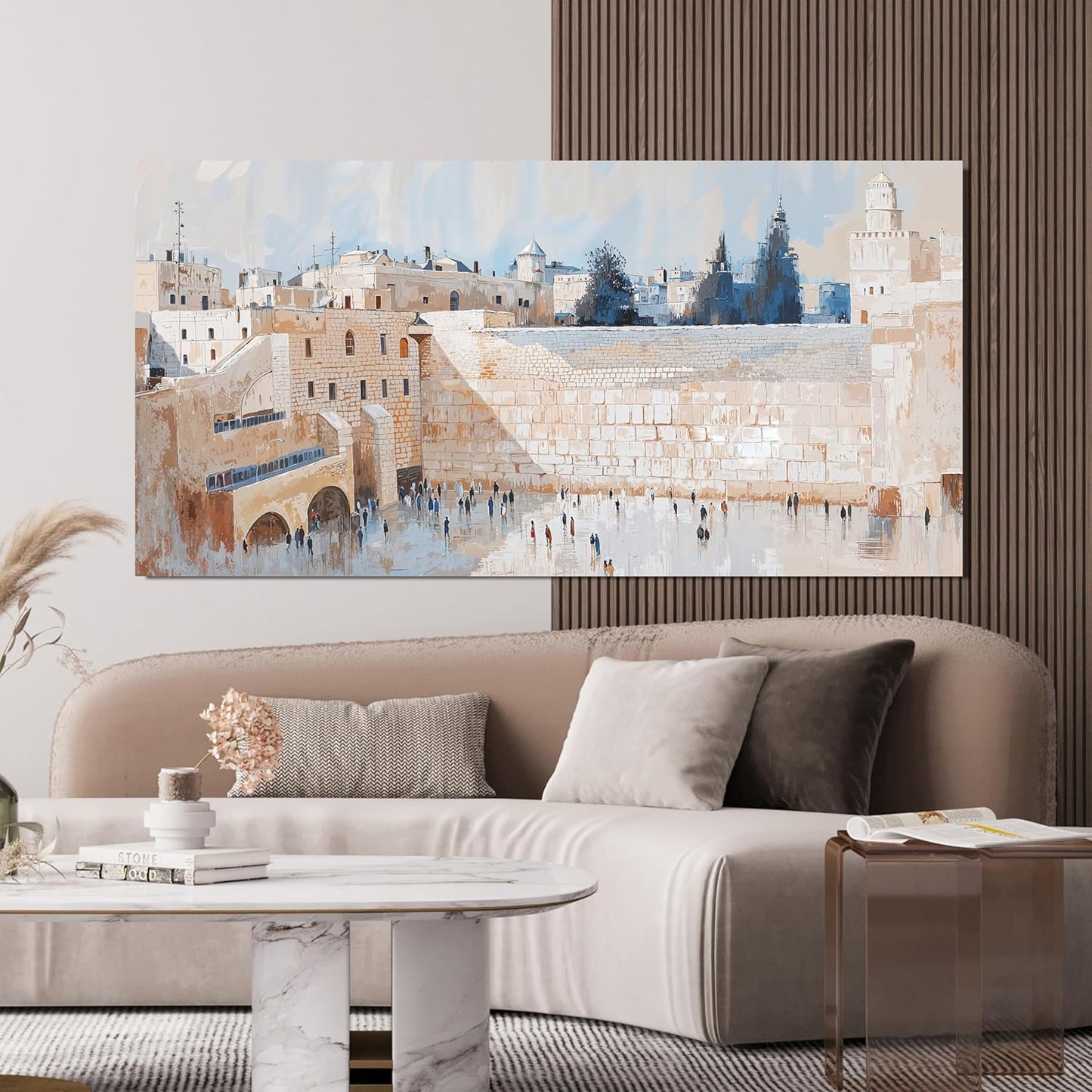 Canvas Wall Art Decor Pictures Beige Large Wall Art Decorations For Living Room Vintage Canvas Oversized Wall Art Decor Artwork For Walls Prints Pictures For Bedroom Office Wall Decor 29" X 58"