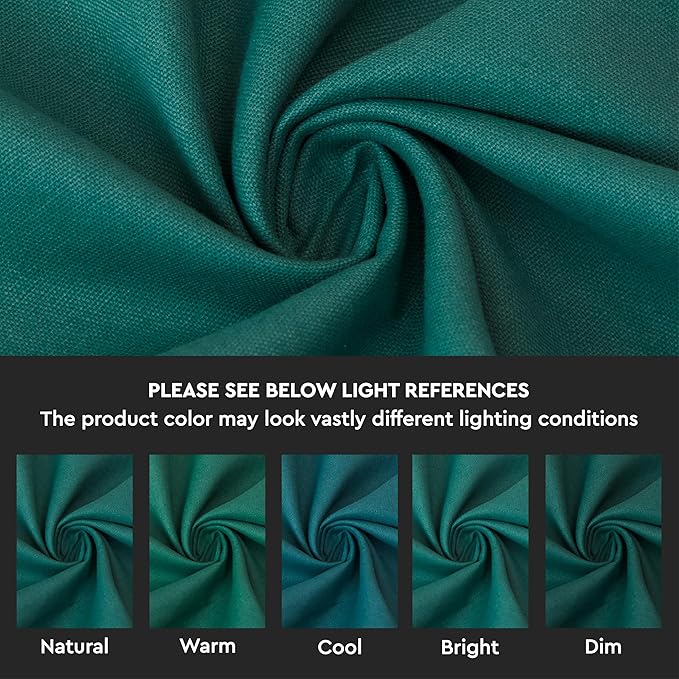 Encasa XO Throw Pillow Covers 16x16 in Set of 4 Emerald | No Inserts | Cotton Pillow Covers for Living Room, Bed, Sofa, Couch | Decorative Cushion Covers with Improved Zipper