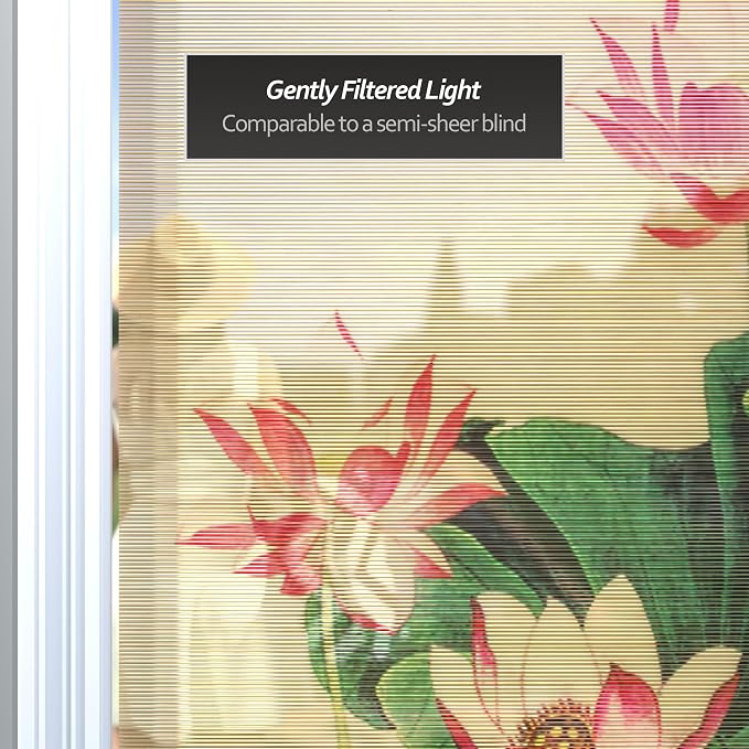 Red Lantern Bamboo Window Shade Blind - Lotus Blossom 36" Wide