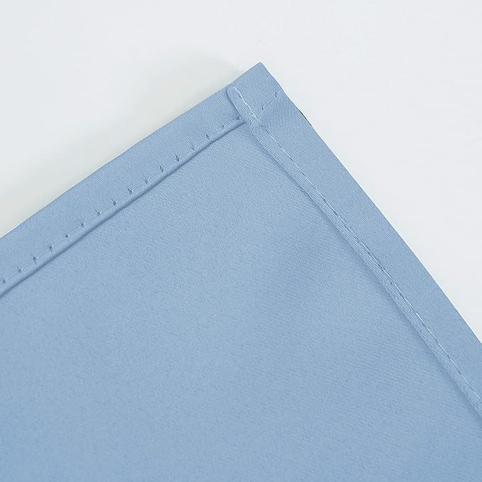 LEMOMO Sky Blue Thermal Blackout Curtains/38 x 84 Inch/Set of 2 Panels Room Darkening Curtains for Bedroom