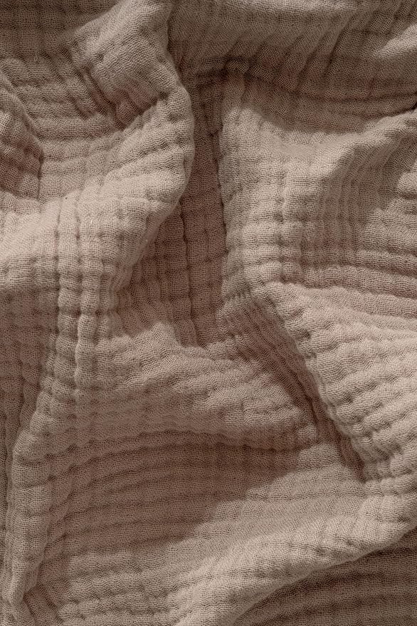 Muslin Blanket - Pure 100% Turkish Cotton Airy Soft Light Versatile Gauze Throw Blanket for Bed, Couch, Sofa (Taupe, Queen XL Size (95" x 95" inch))