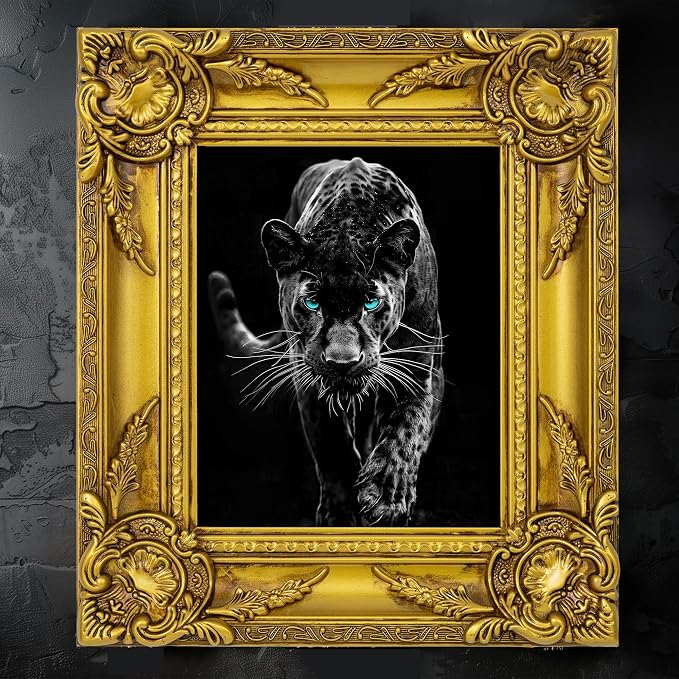 ArtXO Ornate 8x10 Wooden Gold Picture frames,Picture Frame for Photo Frame,Canvas Frames,Art Panels Frame,Paintings,Artwork,Corner Ornaments Gold Frames,8x10 Frame without Acrylic Glass and Backing