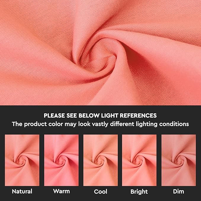 Encasa XO Throw Pillow Covers 20x20 in Set of 2 Coral | No Inserts | Cotton Pillow Covers for Living Room, Bed, Sofa, Couch | Decorative Cushion Covers with Improved Zipper