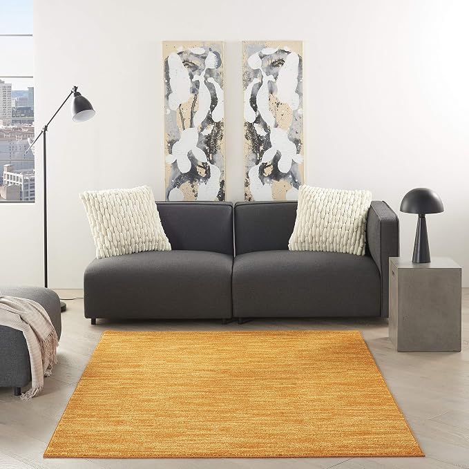Nourison Home Nourison Essentials Sunburst 4' x 6' Area Rug - Easy Clean, Non Shedding, Bed Room, Living Room, Dining Room, Kitchen (4' x 6')