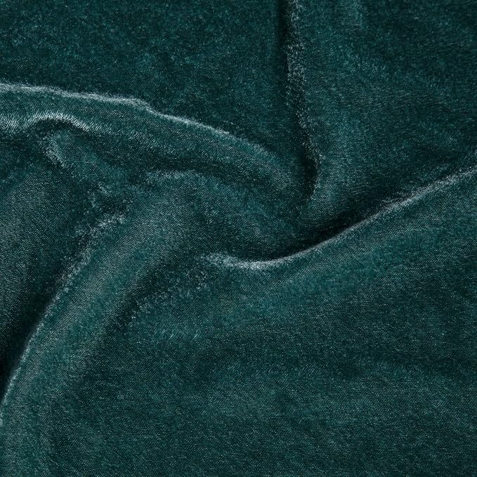 HiEnd Accents Stella Faux Silk Velvet Lumbar Pillow, 14x42 inch, Storm Blue, Romantic Western Modern Traditional Style Luxury Bedding, Decorative Throw Pillow