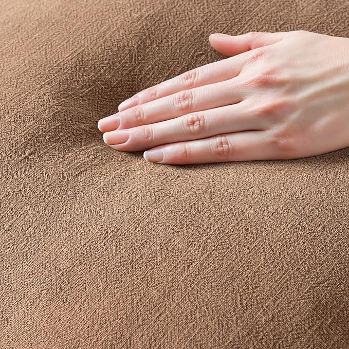MIULEE Decorative Throw Pillow Covers Neutral Linen Fringe Throw Pillows Set of 2 Brown Boho Farmhouse Cushion Covers with Tassels for Couch Sofa Bed Living Room Fall Home Decor 16x16 Inch