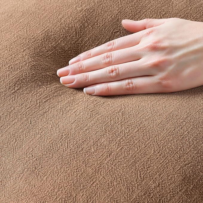 MIULEE Decorative Throw Pillow Covers Neutral Linen Fringe Throw Pillows Set of 2 Brown Boho Farmhouse Cushion Covers with Tassels for Couch Sofa Bed Living Room Spring Home Decor 20x20 Inch