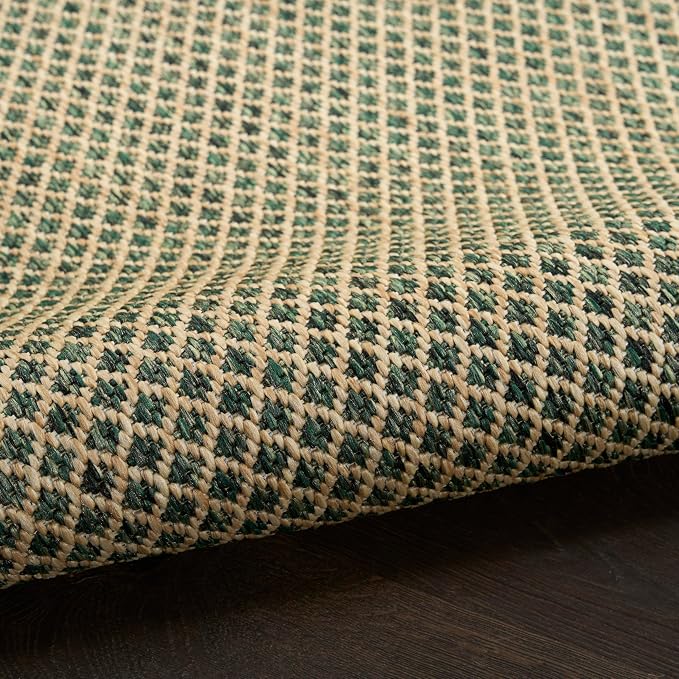 Nourison Home Courtyard 10' x 14' Green Fabric Area Rug