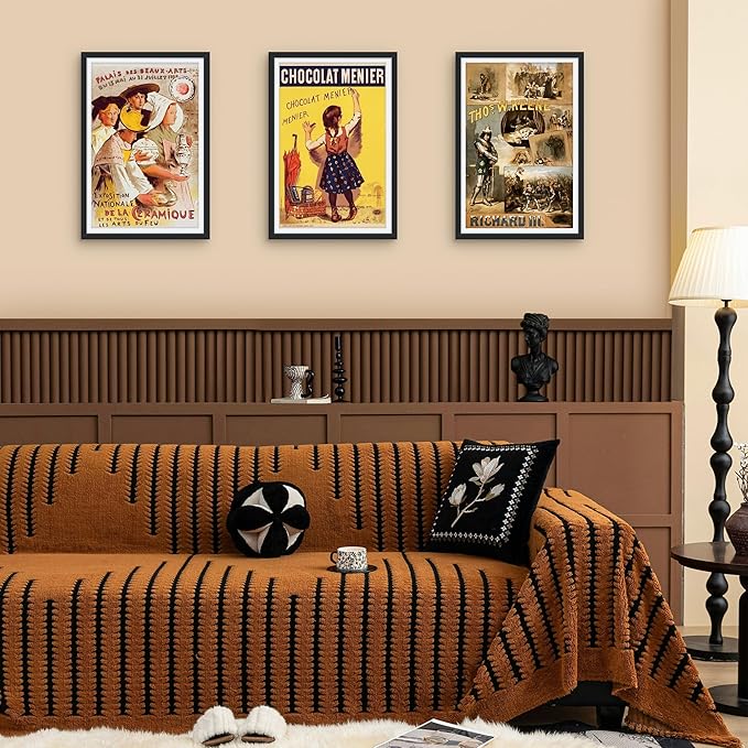 Picrit 12x18 Poster Frame Set of 12, Display 11 x 17 with Mat or 12 x 18 without Mat, Photo Frames for Wall Mounting Display, Black