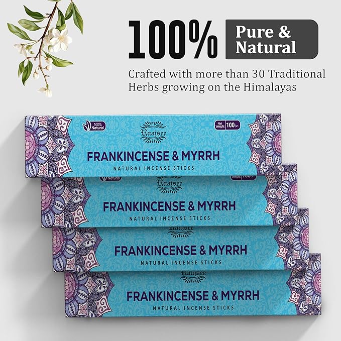 Raajsee Frankincense Sticks (180 gm), Incense Sticks (Pack of 12)