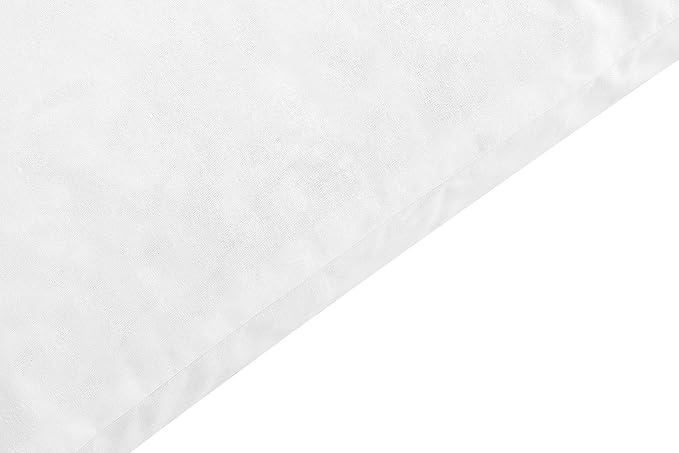 SNUG&COZY Luxury Goose Down Feather Pillow Inserts - 18x18IN, Double Layered Down-Proof Design, Ultra-Soft Cover, High Fill Weight, Pack of 2, White