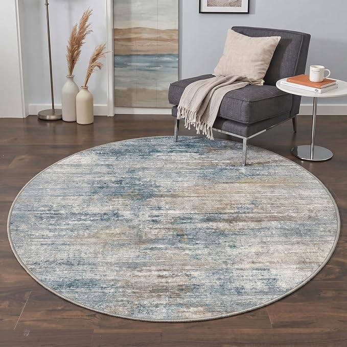 BEIMO 2x3 Rugs for Entryway Entrance Kitchen Bathroom, Machine Washable Rug Modern Abstract Soft Area Rug, Low Pile Indoor Floor Mat with Non Slip Backing, Teal