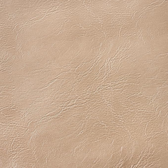 Fancy Homi Tan Boho Long Lumbar Faux Leather Body Decorative Throw Pillow Cover 12x40 Inch for Bedroom Couch Bed Sofa, Stylish Solid Rectangular Beige Pillowcase, Rustic Modern Farmhouse Room Decor