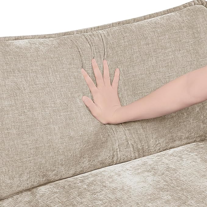 Lexicon Modular Sectional Sofa, Module for Sectional Couch, Corner Seat, Removable Cushion Cover, Soft Upholstery, Durable Frame, Customizable Comfort, Chenille Light Taupe