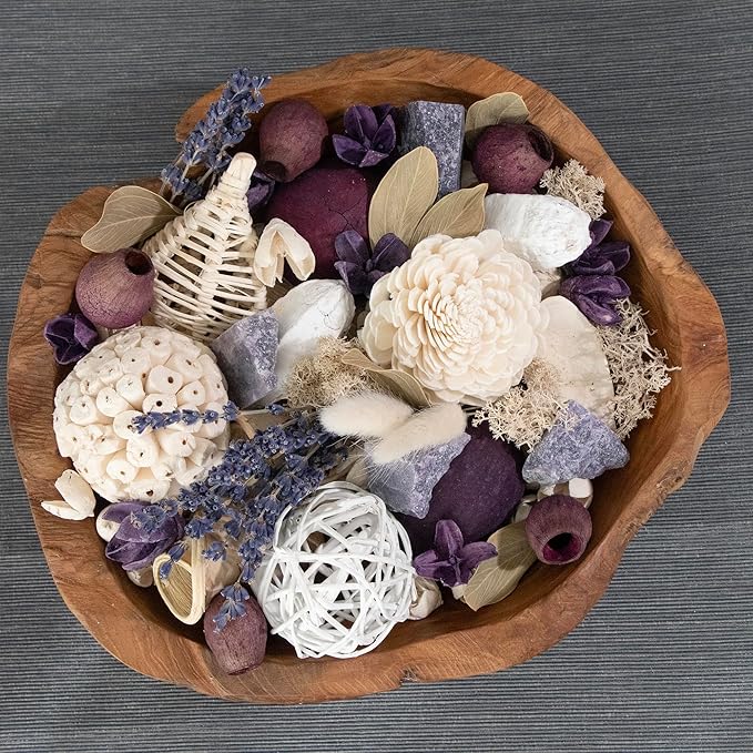 ANDALUCA Maison Box Fragrance Potpourri Decorative Vase & Bowl Filler Home Décor (Lavender Quartz)