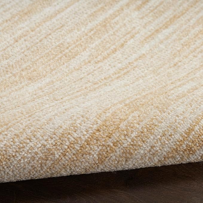 Nourison Home Nourison Essentials Ivory Gold 9' x 12' Area Rug - Easy Clean, Non Shedding, Bed Room, Living Room, Dining Room, Kitchen (9' x 12')