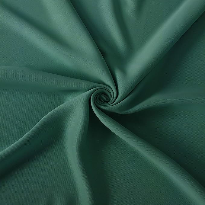LEMOMO Blackout Curtains 66 x 84 inch/Dark Green Curtains Set of 2 Panels/Thermal Insulated Room Darkening Bedroom Curtains
