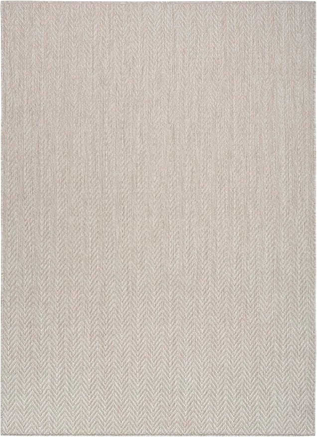 Nourison Home Horizon Indoor/Outdoor Grey 5' x 7' Area Rug - Easy Clean, Non Shedding, Bed Room, Living Room, Dining Room, Kitchen (5' x 7')