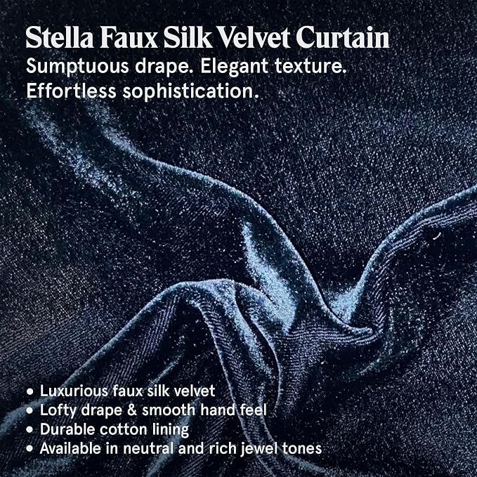 HiEnd Accents Stella Faux Silk Velvet Lumbar Pillow, 14x42 inch, Midnight Blue, Romantic Western Modern Traditional Style Luxury Bedding, Decorative Throw Pillow