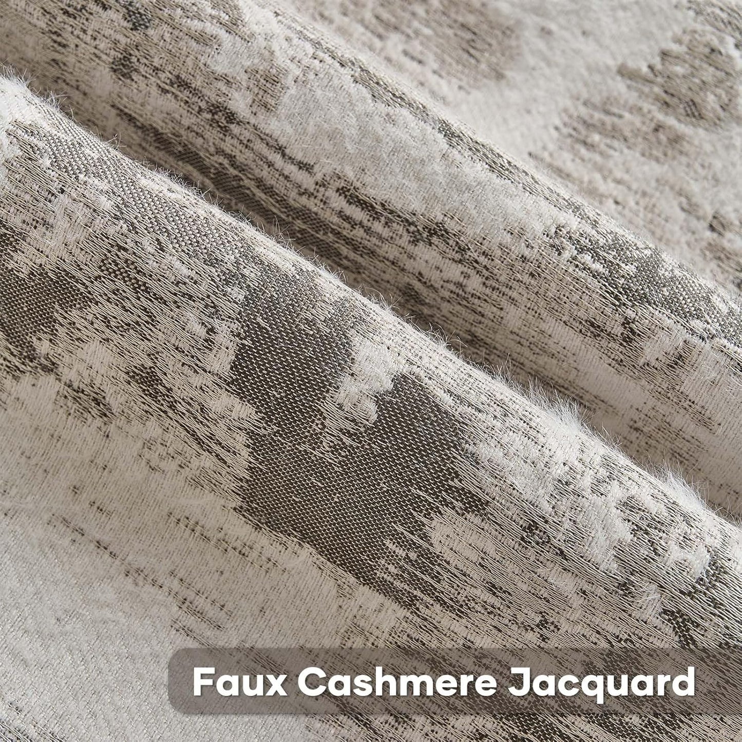 FUTEI Black White Decorative Throw Pillow Covers 12x20 Inch Set of 2,Soft Faux Cashmere Jacquard - Textured & Cozy Pillow Case,Modern Home Decor for Couch Bed Living Room