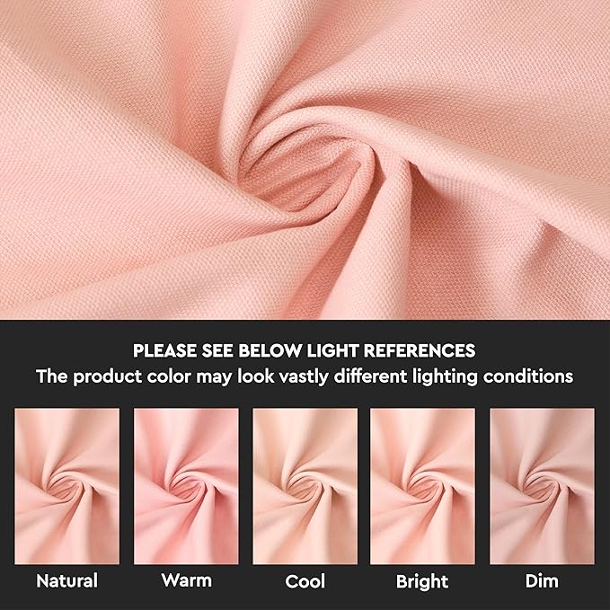 Encasa XO Throw Pillow Covers 18x18 in Set of 2 Powder Pink | No Inserts | Cotton Pillow Covers for Living Room, Bed, Sofa, Couch | Decorative Cushion Covers with Improved Zipper