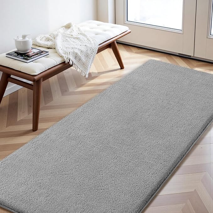 Sour Lemon 2x6 Soft Runner Rugs for Hallways, Bedside Rugs for Bedroom Living Room Area Throw Rug Runner Carpets Non Slip Memory Foam Area Rug for Kids Rooms, Dorm, Home Decor Aesthetic