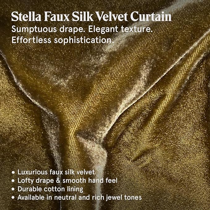 HiEnd Accents Stella Faux Silk Velvet Long Ruffled Pillow, 14x26 inch, Green Ochre, Romantic Western Modern Traditional Style Luxury Bedding, Decorative Throw Pillow