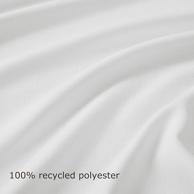 Vision Home White Pinch Pleated Light Filtering Curtains with Microfiber Liner 102 inch Privacy Drapes for Living Room Bedroom Back Tabs with Hooks 2 Panels 40" Wx102 L