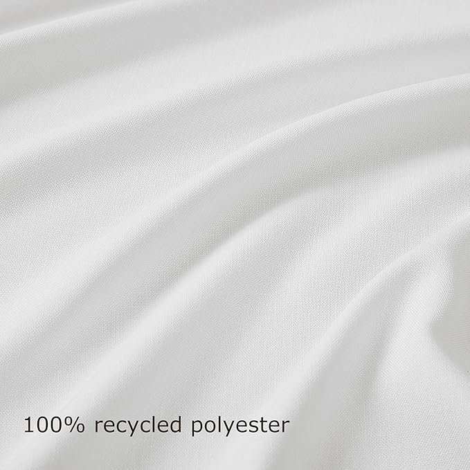 Vision Home White Pinch Pleated Light Filtering Window Curtains with Microfiber Liner 84 inch Privacy Drapes for Living Room Bedroom Back Tabs with Hooks 2 Panels 40" Wx84 L