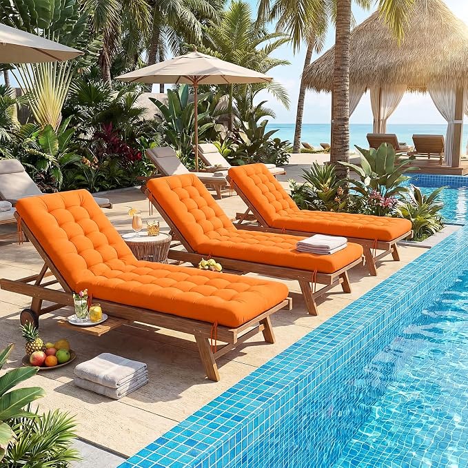 Vercraft Long Floor Cushion Large Floor Cushion with Brushed Cotton 74.8 x 27.5 x 3.15 in Jumbo Lounger Pillow for Outdoor Indoor Bay Window Meditation Yoga Reading Sleeping(1 Pc,Orange)