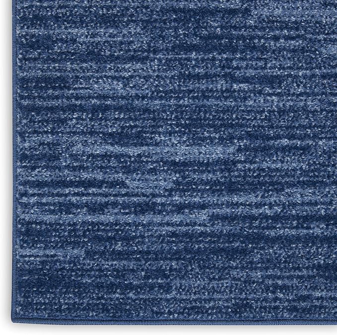 Nourison Home Nourison Essentials Navy Blue 8' x 10' Area Rug - Easy Clean, Non Shedding, Bed Room, Living Room, Dining Room, Kitchen (8' x 10')