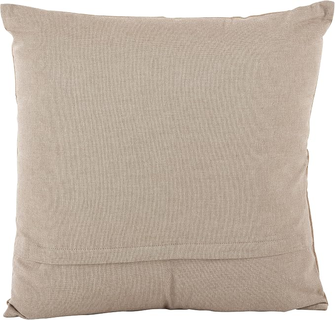 SARO LIFESTYLE Embroidered Floral Design Cotton Poly Filled Throw Pillow, 18", Green