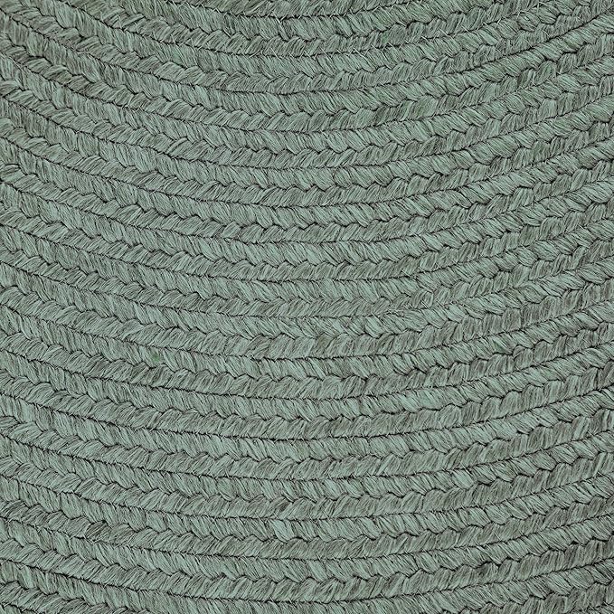 Superior Jute Oval Indoor Runner Rug, Lagoon Breeze