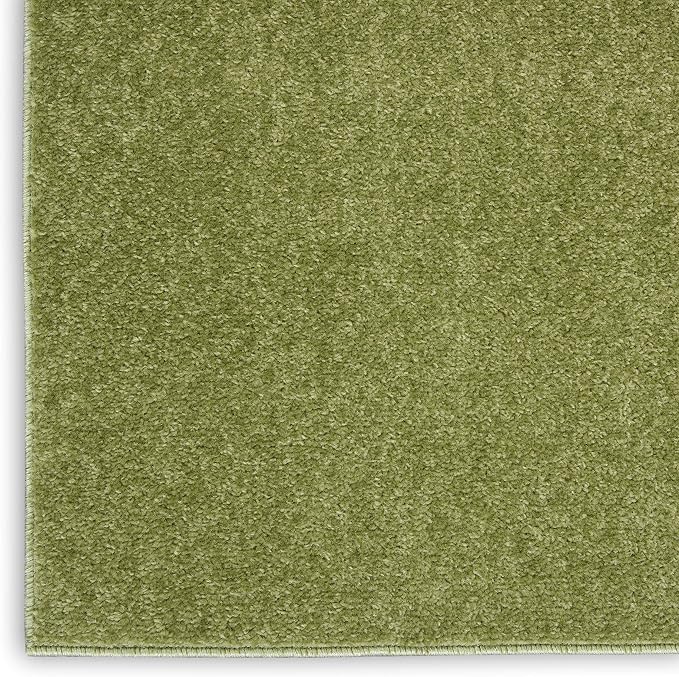 Nourison Home Nourison Essentials Green 4' x 6' Area Rug - Easy Clean, Non Shedding, Bed Room, Living Room, Dining Room, Kitchen (4' x 6')