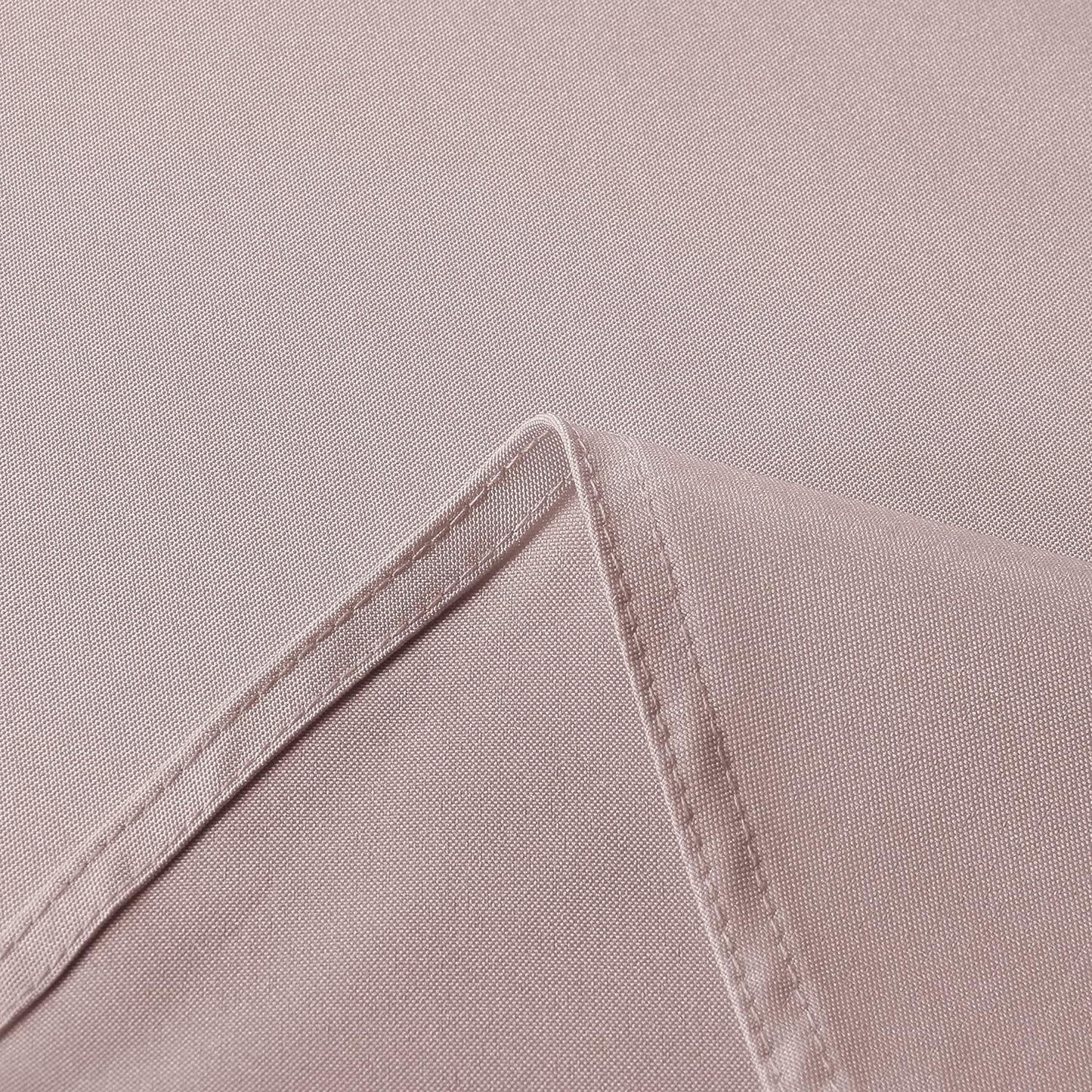 sancua Rectangle Tablecloth - 90 x 132 Inch - Stain and Wrinkle Resistant Washable Polyester Table Cloth, Decorative Fabric Table Cover for Dining Tables, Buffet Parties and Camping, Blush