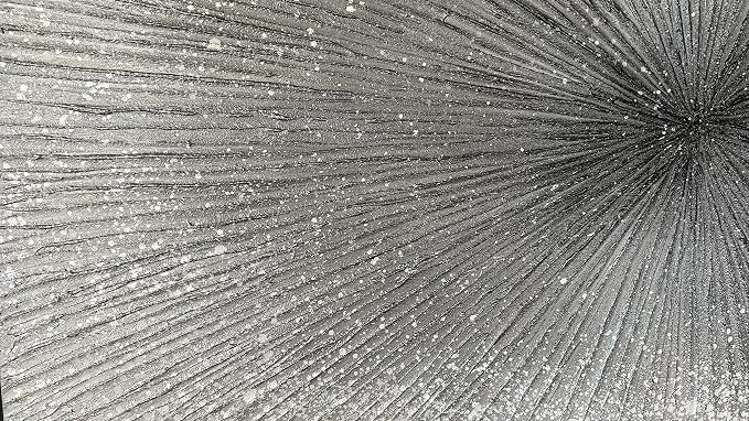 YaSheng Art - 24x48 Inch Abstract Art Oil Paintings on Canvas Thick silver Abstract Artwork Modern Home Decor Canvas Wall Art 24x48inch
