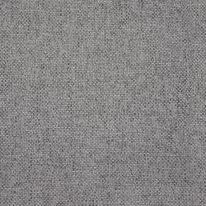 HomePop 18.5" Round Storage Ottoman with Nailheads - Heathered Gray