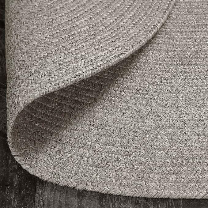 Superior Jute Oval Indoor Area Rug, Canvas