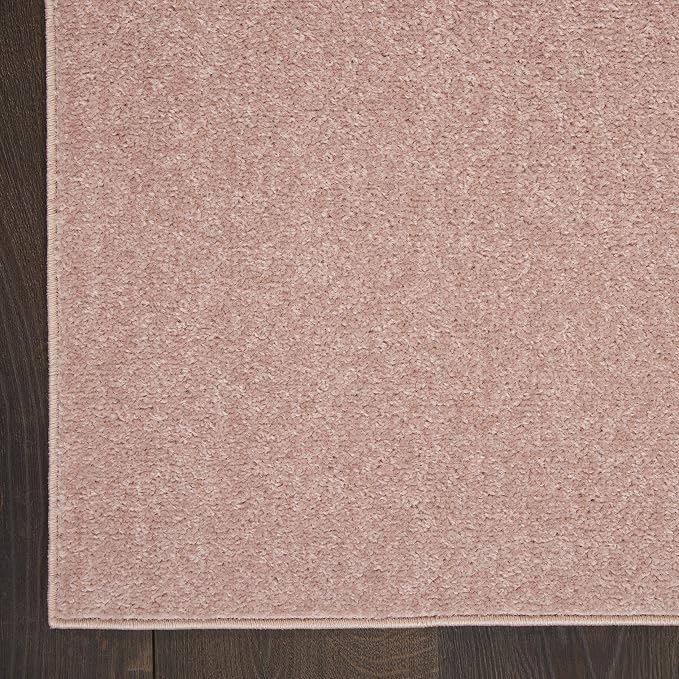 Nourison Home Nourison Essentials Pink 9' x 12' Area Rug - Easy Clean, Non Shedding, Bed Room, Living Room, Dining Room, Kitchen (9' x 12')