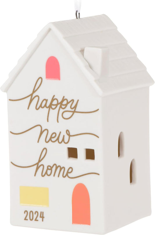 Hallmark Keepsake Christmas Ornament 2024, New Home, Porcelain, Gift for Couple