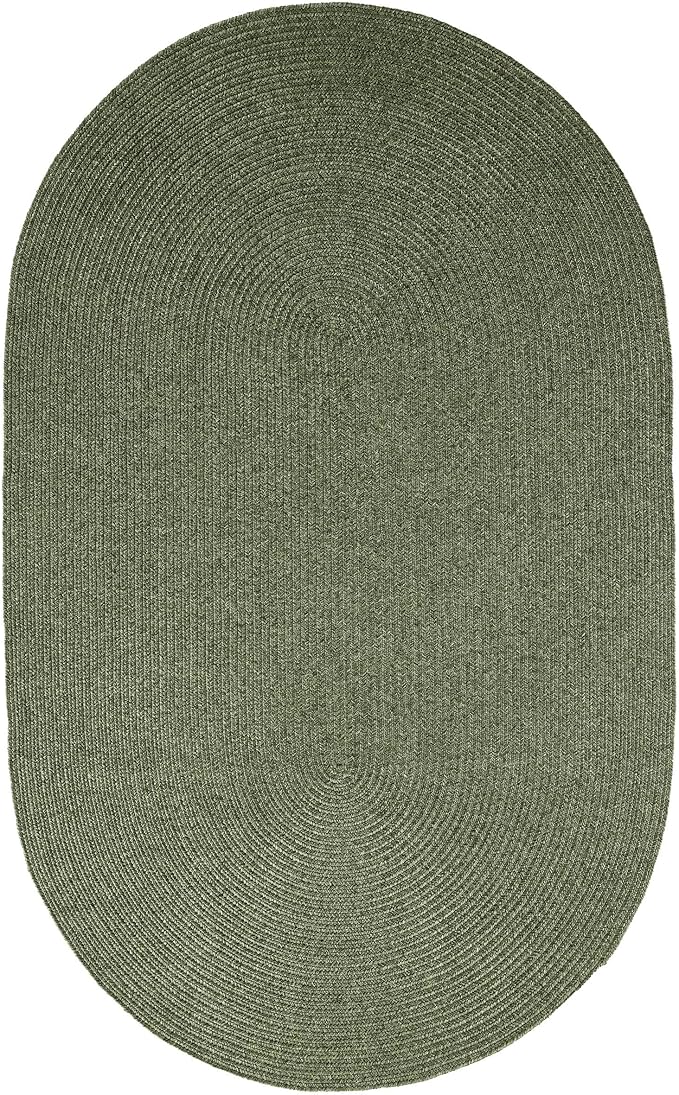 Superior Jute Oval Indoor Area Rug, Green