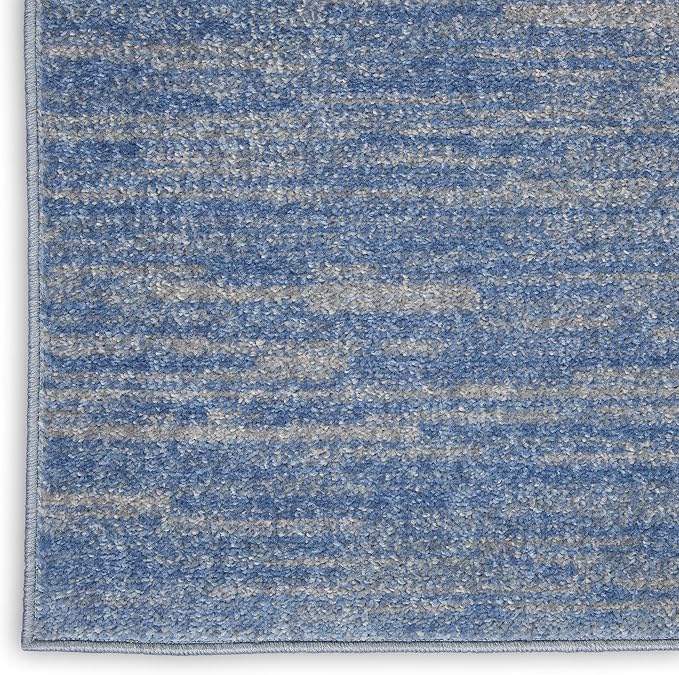 Nourison Home Nourison Essentials Blue Grey 7' x 10' Area Rug - Easy Clean, Non Shedding, Bed Room, Living Room, Dining Room, Kitchen (7' x 10')