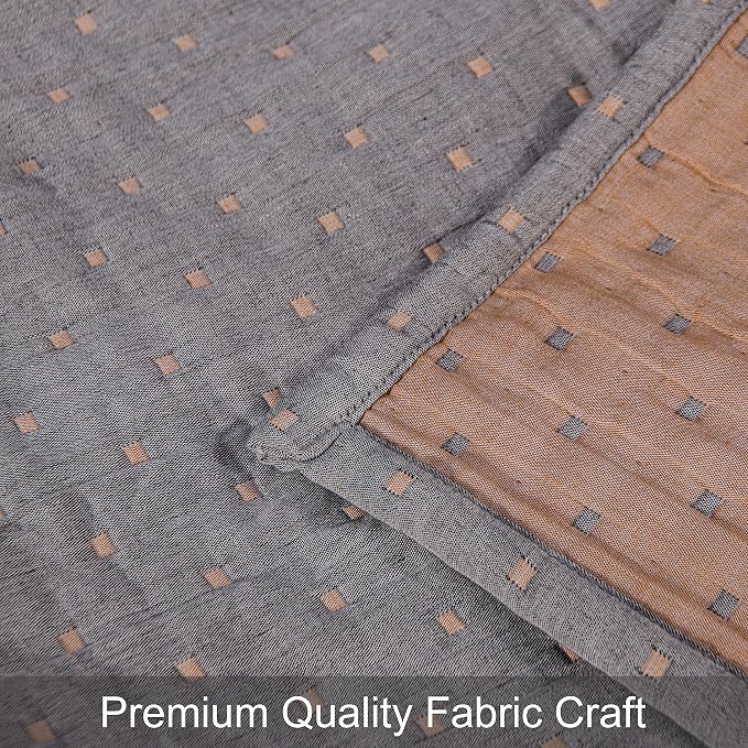 NTBAY 3 Layers Cotton Muslin 68x92 Twin Bed Blanket, Super Soft Breathable Thermal Yarn Dyed Quilt for Adults, Perfect Lightweight Blanket for Couch Sofa Bed All Seasons, Orange Dot