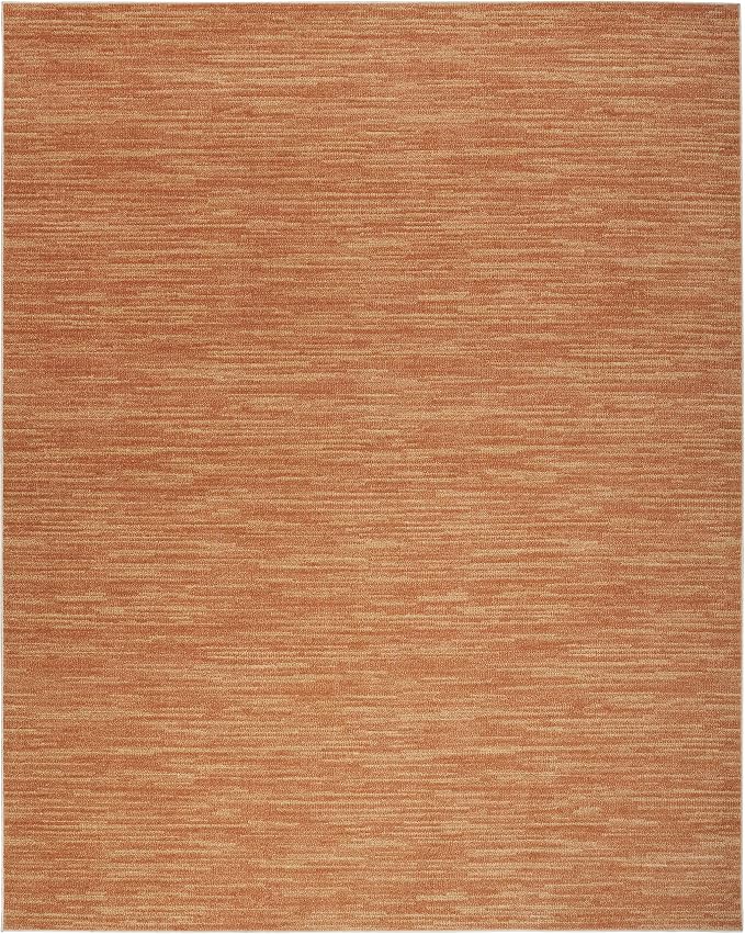 Nourison Home Nourison Essentials Rust 12' x 15' Area Rug - Easy Clean, Non Shedding, Bed Room, Living Room, Dining Room, Kitchen (12' x 15')